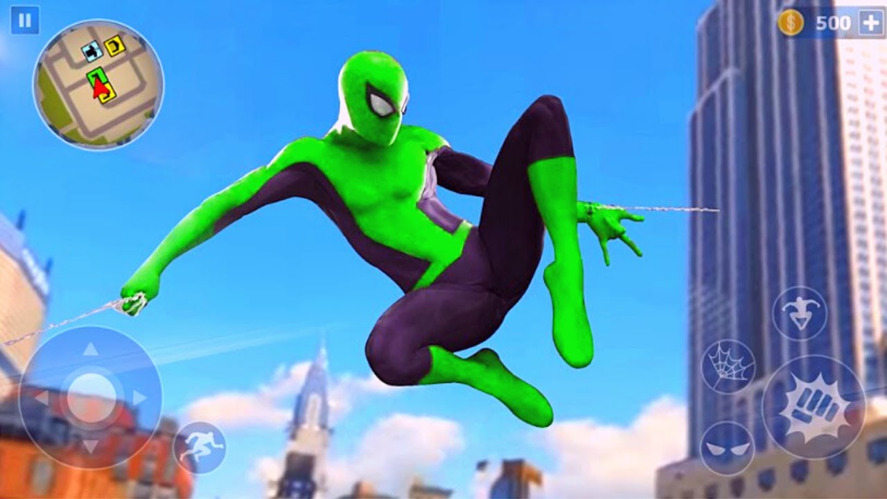 Spider Rope Hero Ninja Hero City Gangster Vegas Crime Android Gameplay