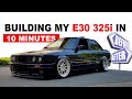 Building an E30 325i mtech2 in 10 Minutes! + Transformation