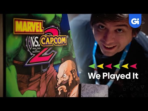 We PLAYED The Marvel Vs. Capcom 2 Arcade1Up Cabinet At EVO 2022