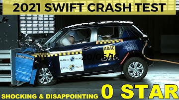 👎 Zero Star ⭐ | 2021 Swift Crash Test Video | Shocking & Shame