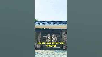 Cửa sắt 4 cánh đẹp cho mặt tiền nhà phố