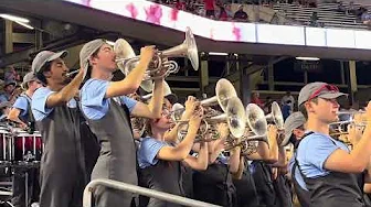 10-4-25 The Spirit of Houston Cougar Marching Band plays some of their stand cheers during the game.