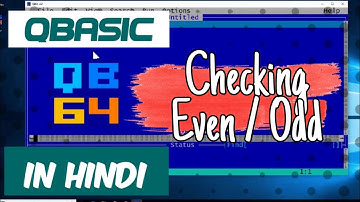 QBasic Program To Input Any Number After That Check It Is Even Or Odd