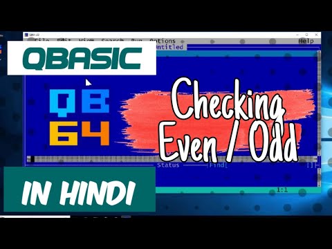 QBasic Program To Input Any Number After That Check It Is Even Or Odd