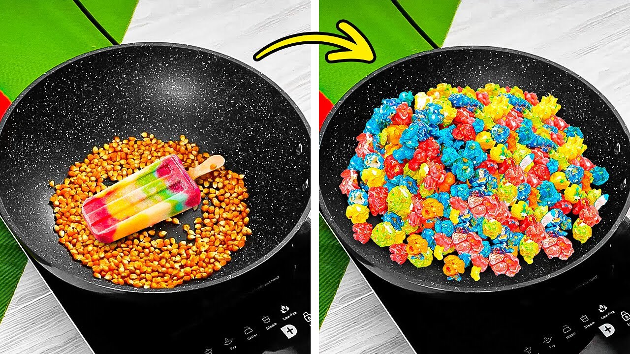 Rainbow Popcorn and other Colourful Recipes