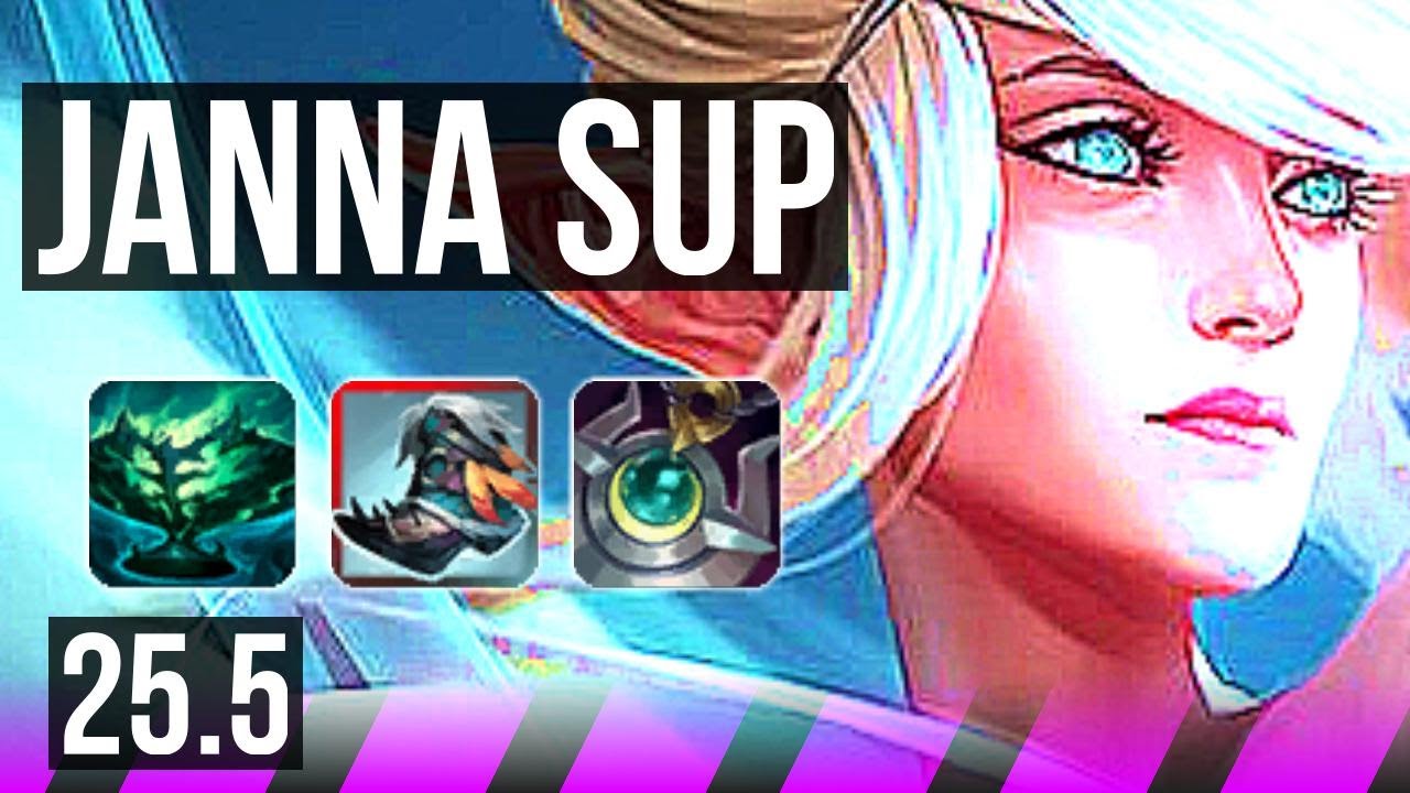 JANNA & Jinx vs BRAUM & Jhin (SUP) | 0/2/15 | NA Master | 25.5
