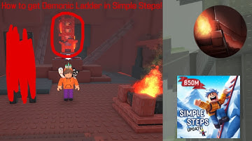 How to get Demonic Ladder in Roblox Simple Steps! (steep steps spinoff)