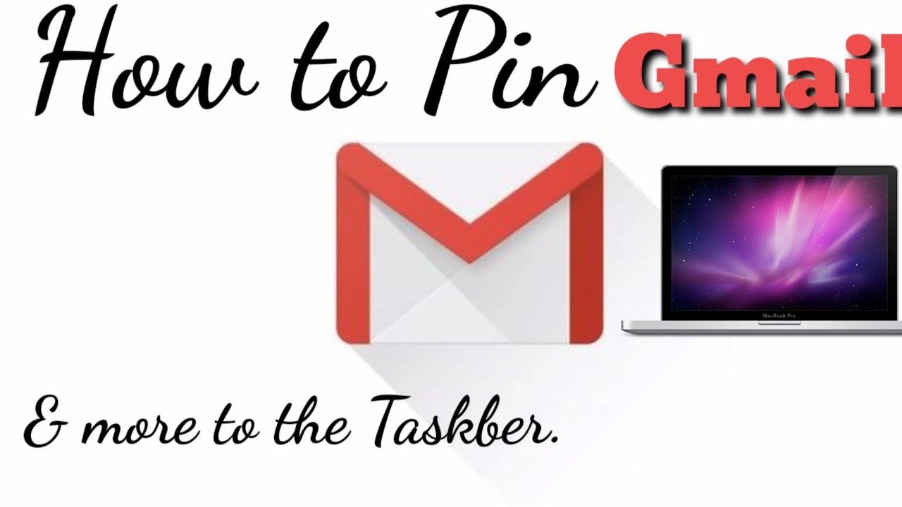 How To Pin Gmail Youtube More To The Taskbar In PC YouTube