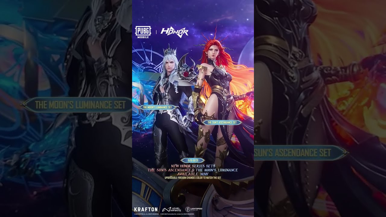 New Honor Series sets | Sun's Ascendance | Moon's Luminance | PUBG MOBILE