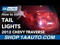 How to Install Replace Tail Lights 2009-12 Chevy Traverse