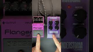 Flanger comparison BOSS BF-2 vs TC Electronic Thunderstorm. Arpeggiated solo guitar. #guitar