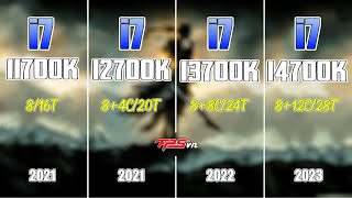 i7 11700K vs i7 12700K vs i7 13700K vs i7 14700K Test in Games 1440p - Test Cpu - Test GPU - Fps vn