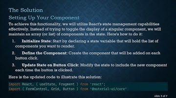 How to Dynamically Render React Components on Button Click