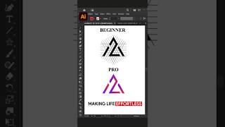 Adobe Illustrator 2026 Tips – Creative Grid Logo Design Process | GFX-HUNTERS #shorts 🎨🔥