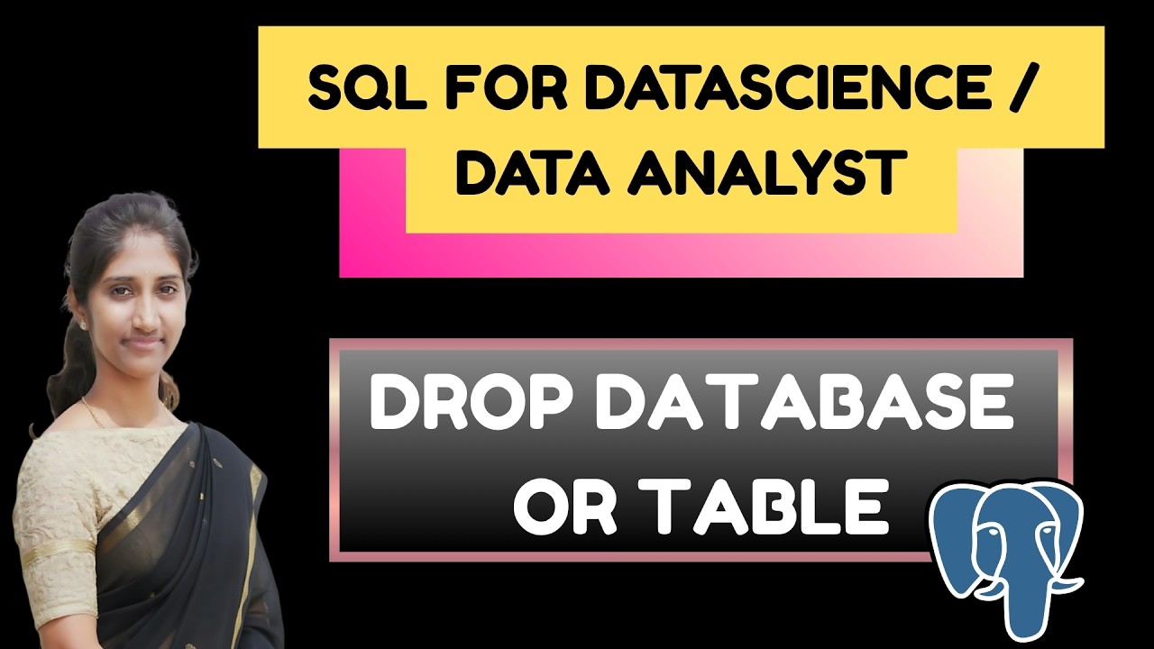 DROP TABLE & DROP DATABASE in PostgreSQL 🔥 | SQL Tutorial - YouTube