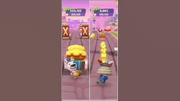 Talking Tom Gold Run vs Talking Tom Time Rush (iOS, Android Gameplay  #talkingtomgoldrun #shorts