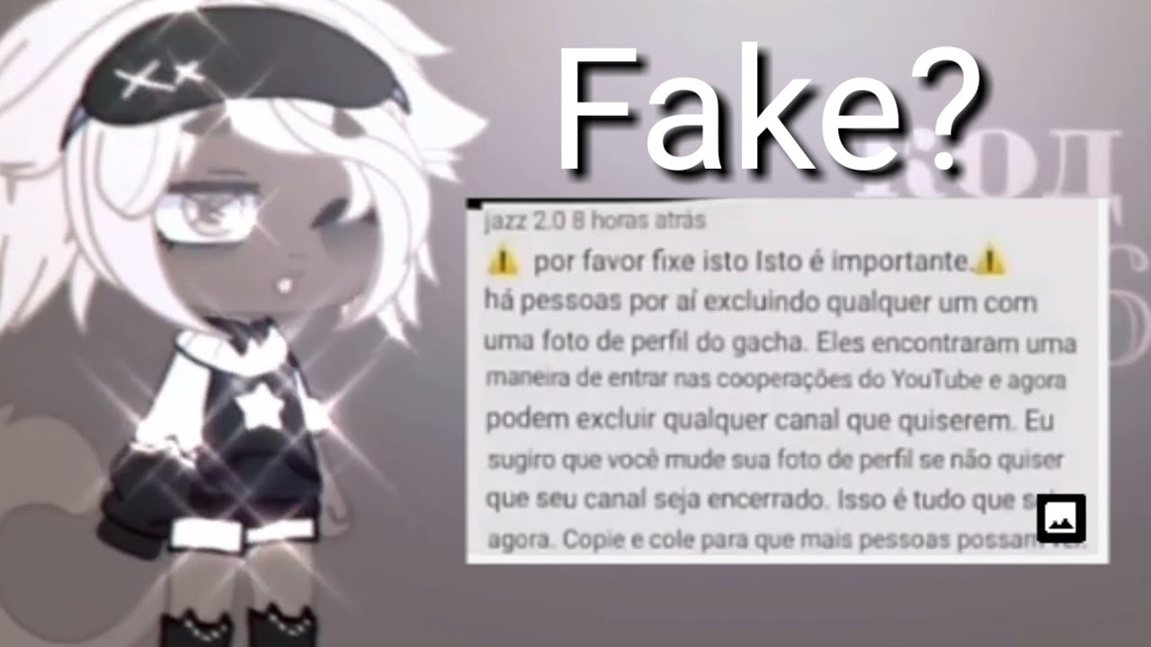 CANAIS ESTÃO SENDO EXCLUÍDO POR USO DA FOTO DE PERFIL DE GACHA'' 