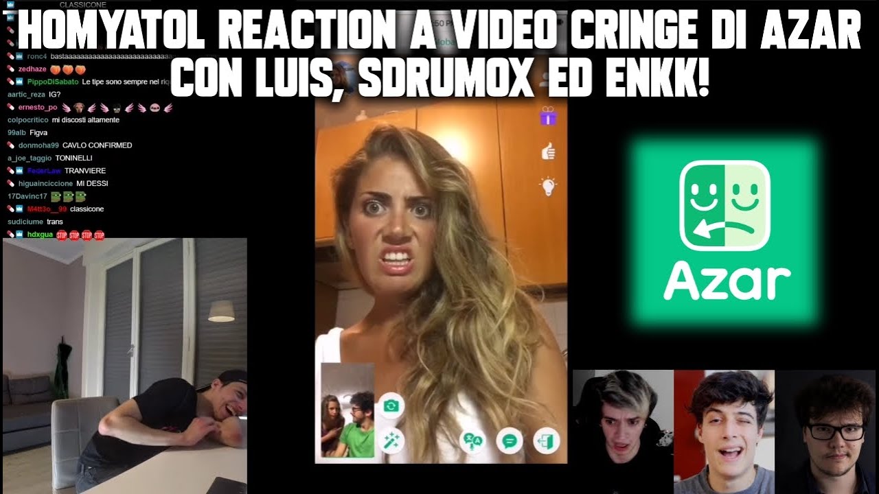 Homyatol reaction a video cringe di Azar con Luis, Sdrumox ed Enkk!