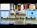 10 CHEAP MEN FRAGRANCES FOR SPRING 2022 | MENS FRAGRANCES | MENS COLOGNE