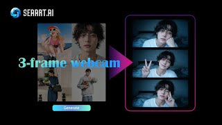 How are these viral 3-frame webcam collages made 🤔#seaartai #tutorial