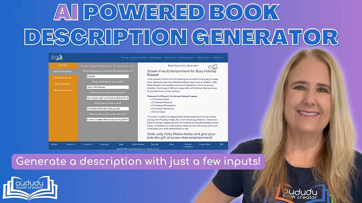 AI Book Description Generator