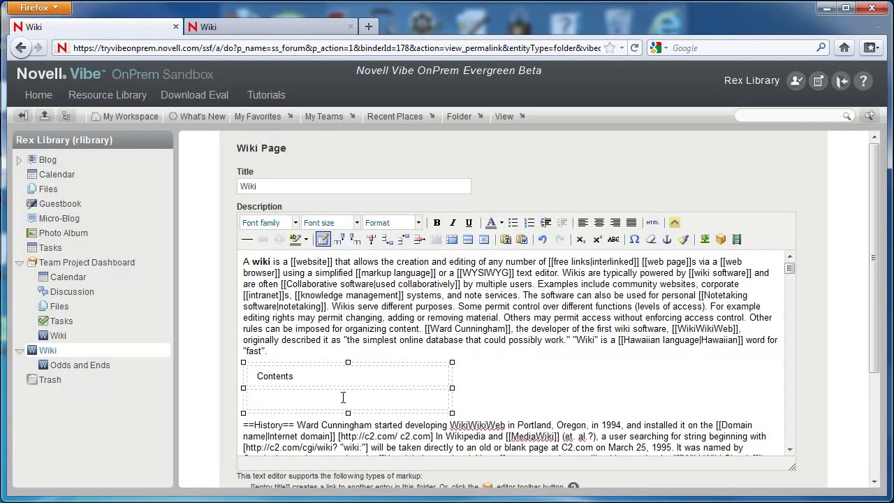 Vibe Onprem Wiki Table Of Contents Youtube