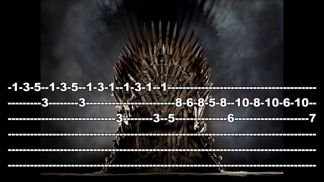 The Game Of Thrones Guitar Tab Youtube