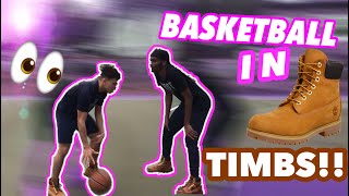 Basketball 🏀 &quot;HOOD EDITION&quot; 🏚️ PLAYING IN TIMBS