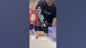 First Day Using Robot Hand  #disability #prosthetics #bionics #robot #reviews  #shorts #experience