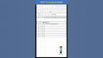 REPT Formula in Excel #excel #exceltips #exceltutorial #msexcel #microsoftexcel #developer #shorts