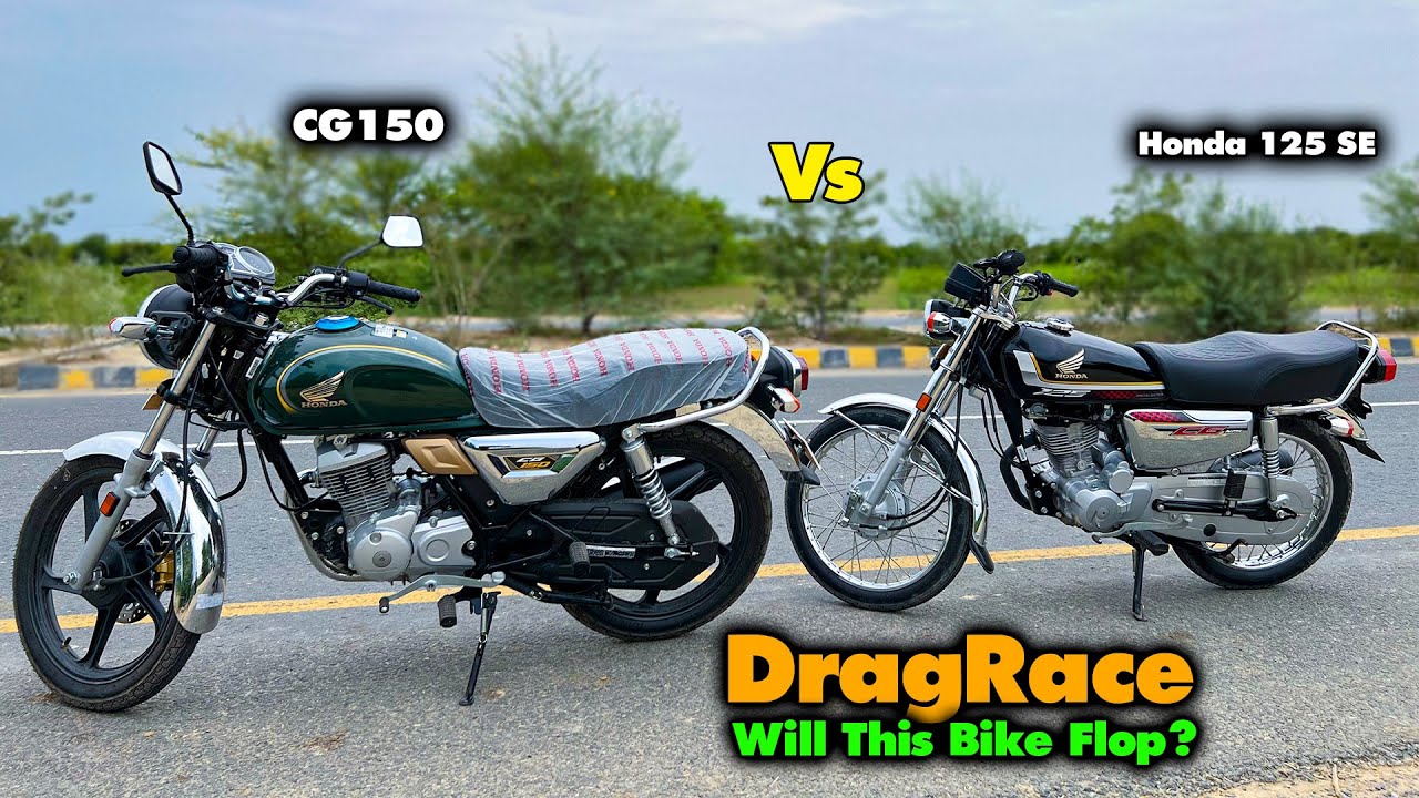 Honda CG150 vs Honda125 Special Edition DRAG RACE RESULTS