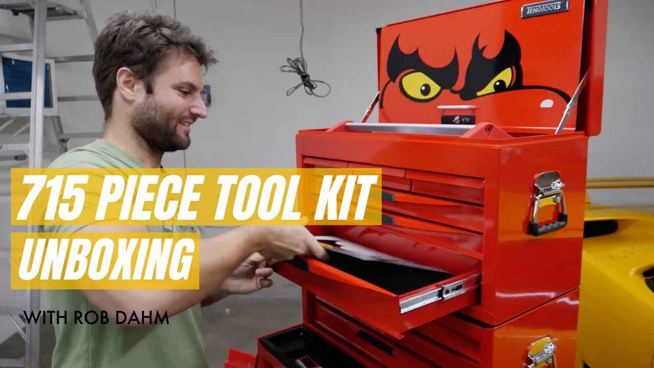 bestøve kaffe Fleksibel Teng Tools TCMM715N 715 Piece Tool Kit Unboxing With Rob Dahm - YouTube