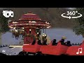 Christmas rollercoaster in snow 360 vr