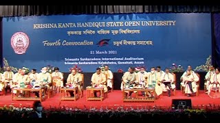 4th convocation KKHSOU on 21 March, 2021, Part-I