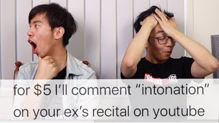 Commenting "INTONATION" on your ex's Recital 😱🔥