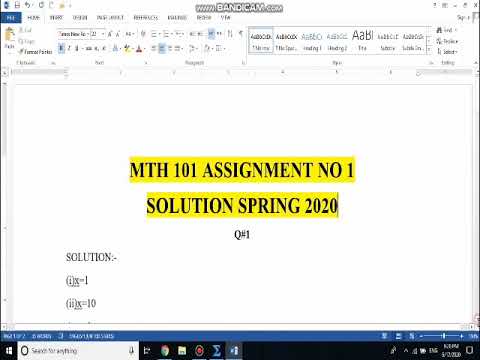 vu mth101 assignment 1 solution 2020