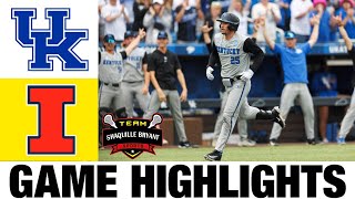 #2 Kentucky vs Illinois Highlights - LEXINGTON REGIONAL | 2024 NCAA Baseball Championships by Shaquille Bryant 683 views 1 day ago 11 minutes, 8 seconds