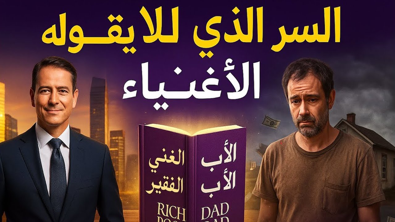 السر الذي لا يقوله الأغنياء! دروس من كتاب غير حياة الملايين! RICH DAD BOOR DAD