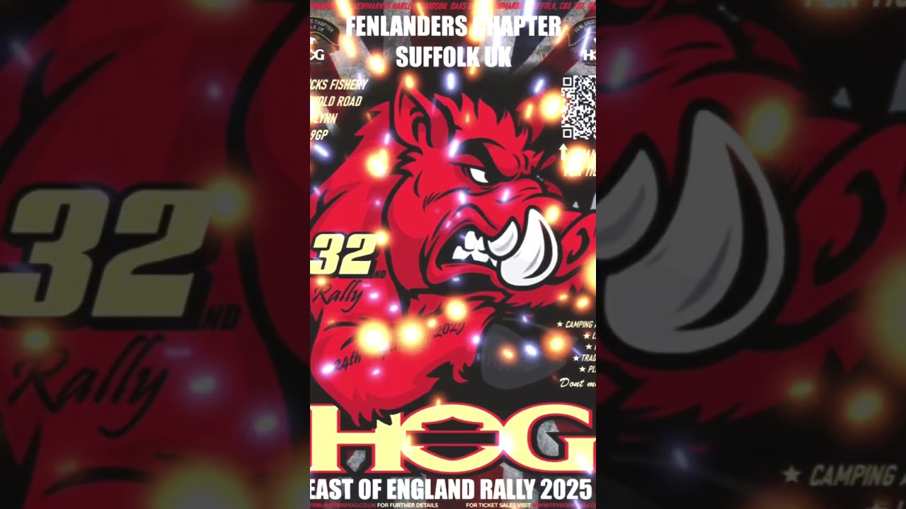 The Fenlanders HOG Chapter based in Suffolk, England, host their annual rally on 24-27 July 2025!