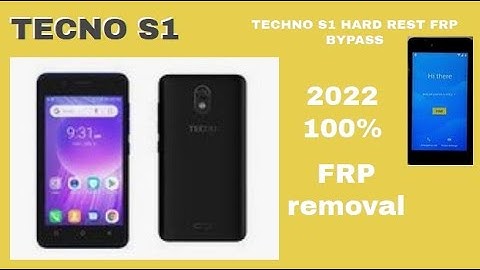 TECHNO S1 HARD REST FRP BYPASS google account lock removal
