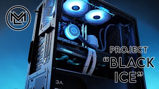 Project "Black Ice" | Relaxing ASMR PC Build | Bitfenix Saber | Liquid Cooled PC Setup
