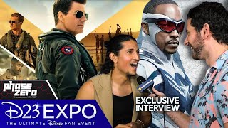 Danny Ramirez On Top Gun Maverick Vs. Captain America New World Order!   2022 D23 Expo - Phase Zero