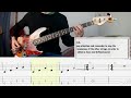 Nirvana  something in the way bass cover  play along tab  score pdf