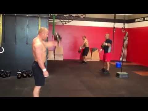 CrossFit Dixie does KB Snatch/Pullup WOD