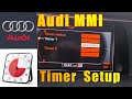 Activate the Timer for Auxiliary Heating in Audi MMI