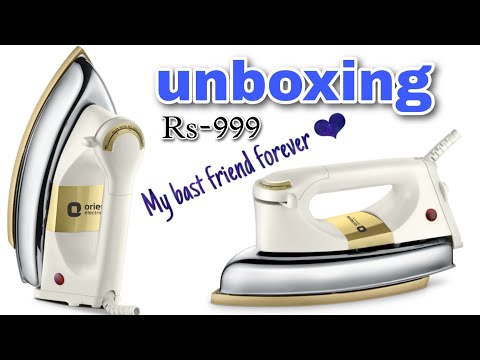 Orient Electric DIKR10IH 1000 W Dry Iron (White) #unboxing #unboxingvideo #viral #terning #instagram