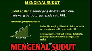 Getting to know angles || Mathematics for grade 3 elementary school.