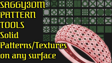 Saggy3dm Pattern Tools - 7 | Solid pattern/texture on any surface