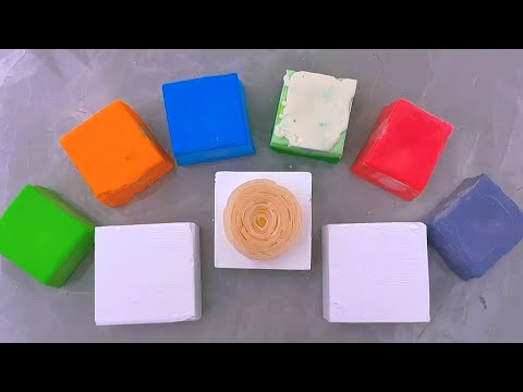 Soap flowers and gym chalk and wet starch blocks/MLGM ASMR - YouTube