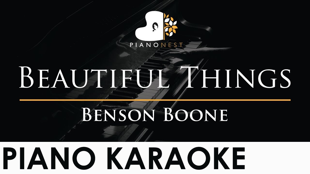 Benson Boone - Beautiful Things - Piano Karaoke Instrumental Cover with Lyrics Benson Boone - Beautiful Things - Piano Karaoke Instrumental Cover with Lyrics